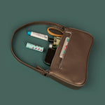 Emily Vegan Leather Women Shoulder Bag Gunmetal Lifestyle