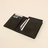 Norton Vegan Leather Stylish Card Holder Vanta Black Open