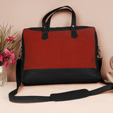 Soft Jute Ross Men 15" Laptop Bag Rasberry Front