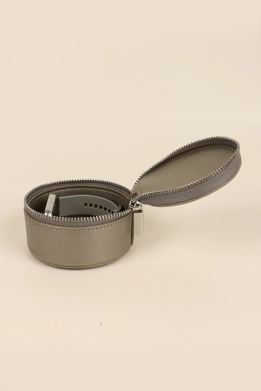 Rogate Medium Vegan Watch Case Shinny Silver Side