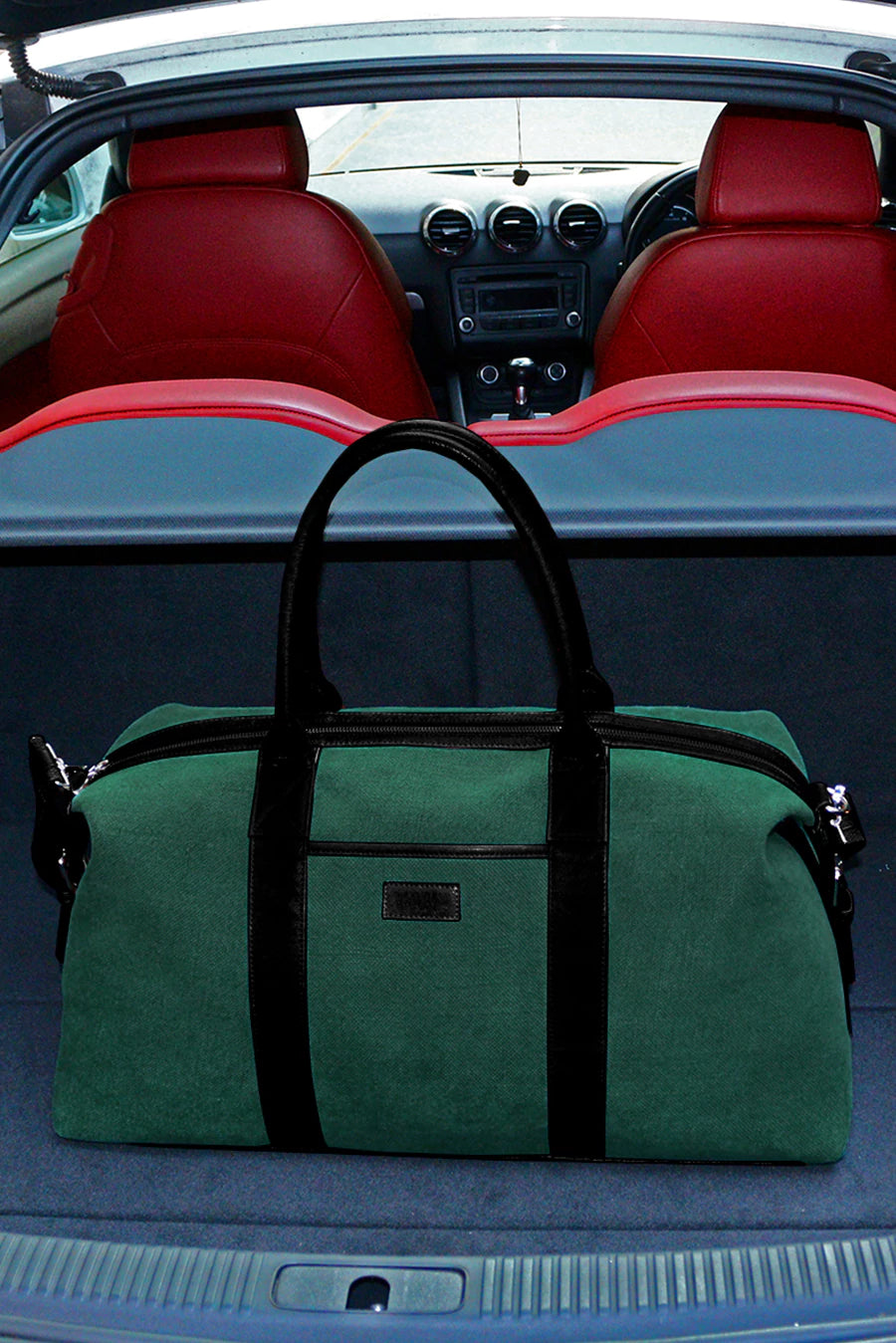 Soft Jute Joey Men Travel Duffle Bag Olive Lifestyle