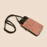 Vertical Handloom Mobile Pouch
