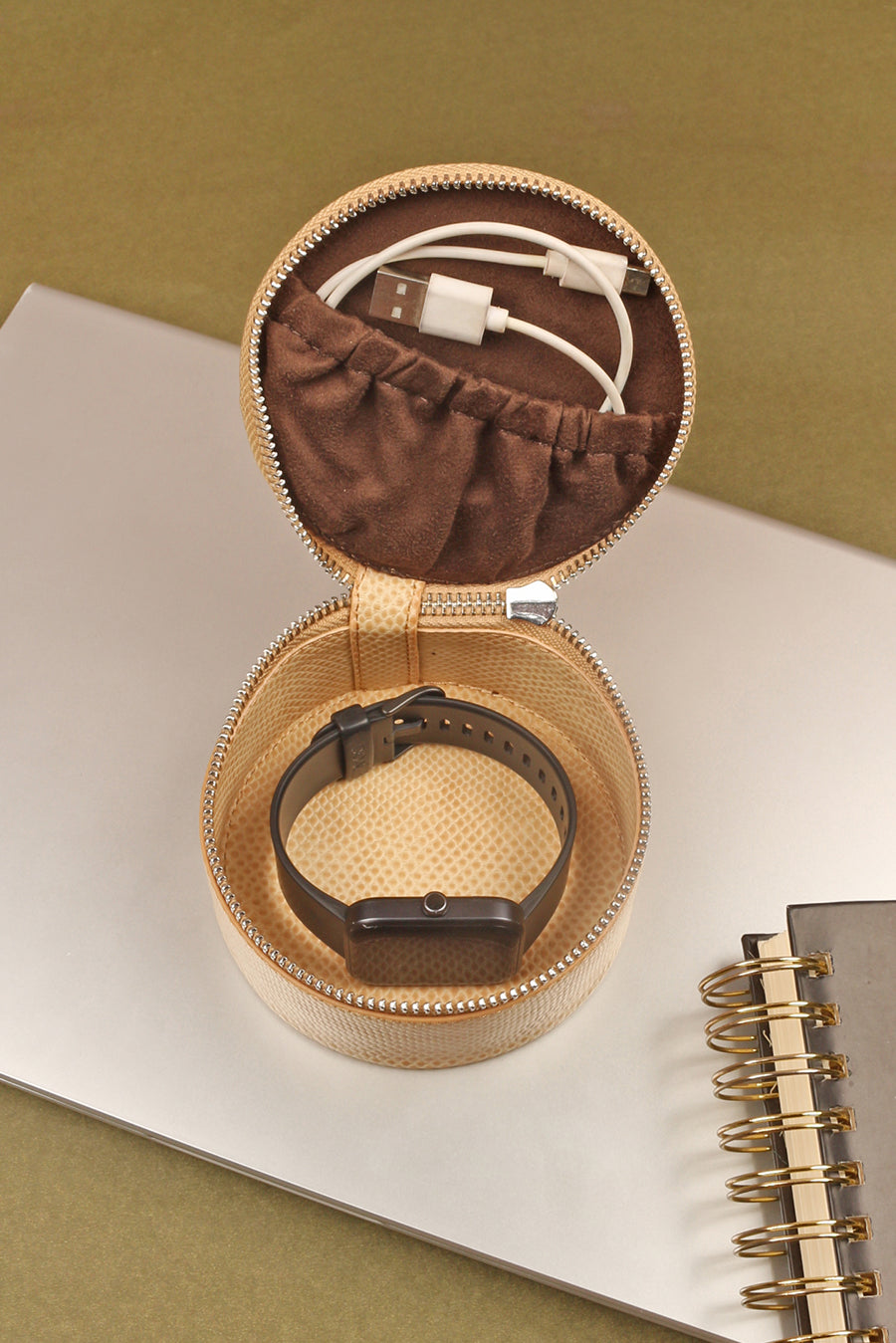 Rogate Large Vegan Watch Case Porcelain open