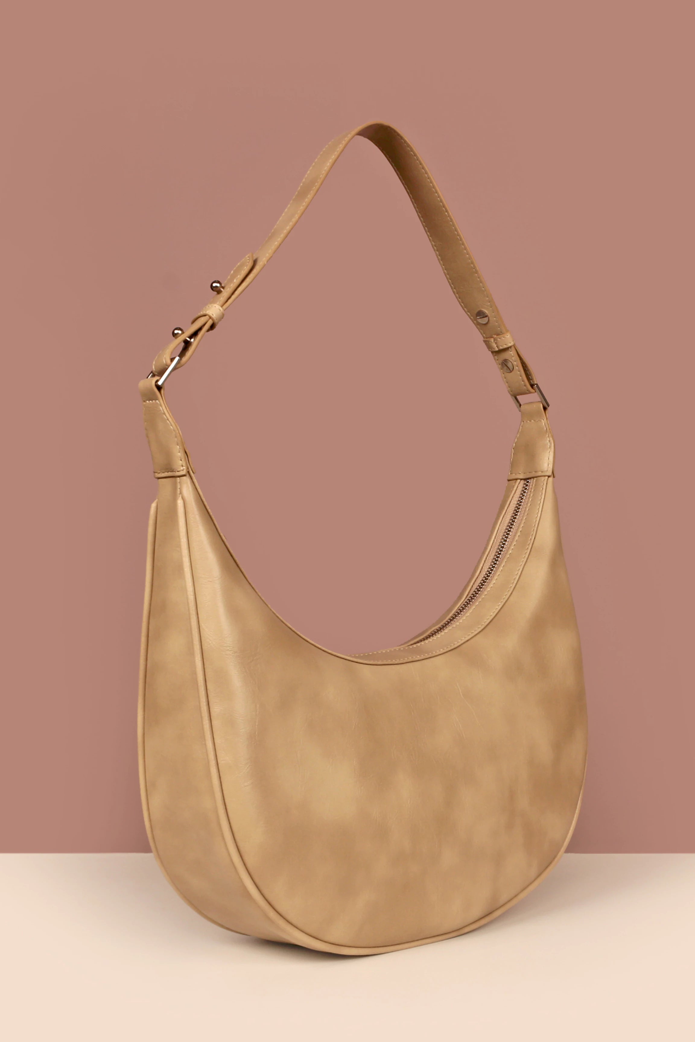 Vegan Moony Women Shoulder Bag Buttermilk Front