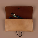 Newell Sunglass Case/ Cover Caramel Front