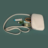Classic Vegan Leather Women Crossbody Milky Front