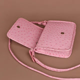 Alice Vegan Leather Women Sling Bag Ost Pink Open