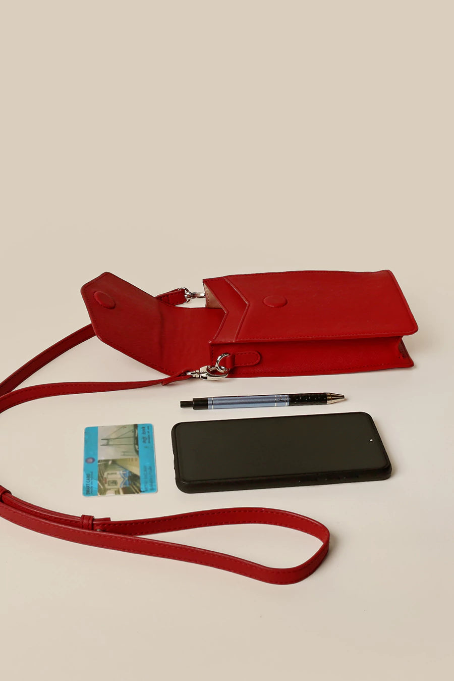 Walker Vegan Leather Mobile Sling Ruby Lifestyle