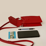 Walker Vegan Leather Mobile Sling Ruby Lifestyle