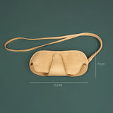 Vegan sunglass cover/case with sling porcelain measurement