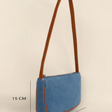 Soft Jute Daily Sling Women Handbag Marine Measurement