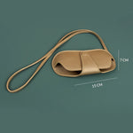 Vegan Glass cover/case with sling wood brass measurement