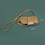 Vegan Glass cover/case with sling wood brass measurement