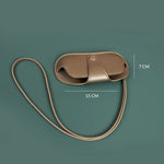 Vegan sunglass cover/case with sling silver L1