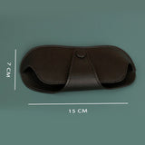 Jace Sunglass Case Vegan Leather Vanta Black Measurement