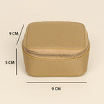 Vegan Square jewellery case Wood Brass Cad