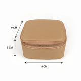 Vegan Leather Jewellery Case Square