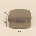 Vegan Square jewellery case Shinny Silver Cad