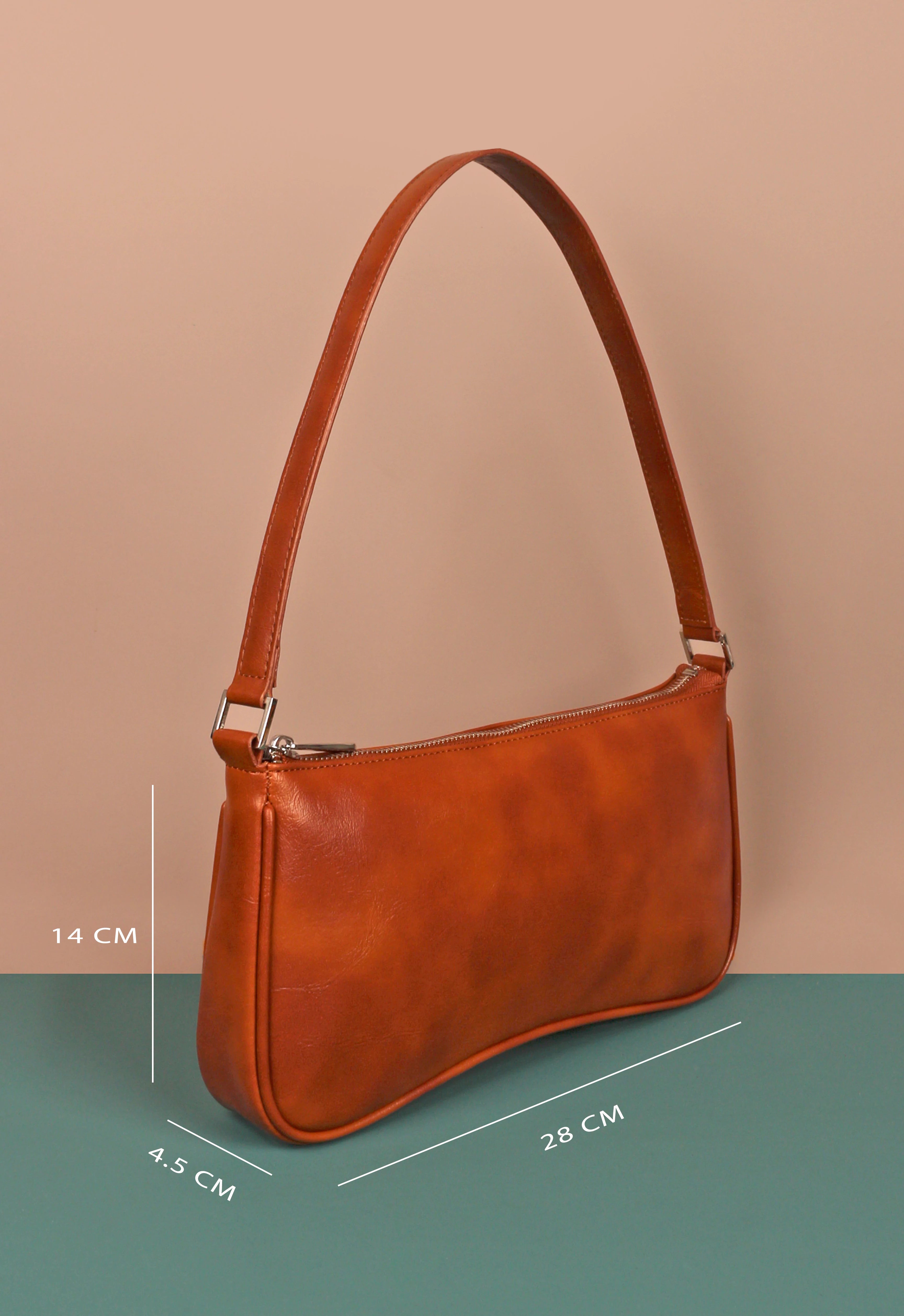 Emily Vegan Leather Women Shoulder Bag Fire Cad