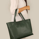 Vegan Leather Diaper Tote Bag Army Model 2