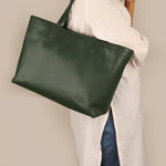 Vegan Leather Diaper Tote Bag Army Model 3