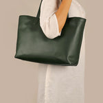 Vegan Leather Diaper Tote Bag Army Model 1