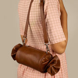 Vegan Leather Women Candy Sling Bag  Oxide Red Model3