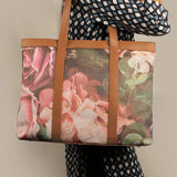 Women Office Soft Jute Tote Bag Rosey Model 2
