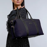Soft Jute Women Luggage Bag Joey Lavender Model 1