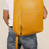 Alexa Vegan Leather Men Backpack Gold Fish Model 1