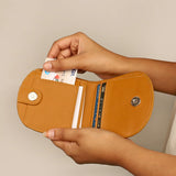 Women Wallet Organizer Vegan Leather Cherrywood Model 2