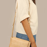 Alice Vegan Leather Women Sling Bag Porcelain Model 1