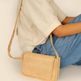 Alice Vegan Leather Women Sling Bag Porcelain Model 3