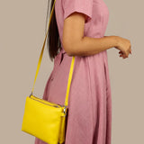 Dual Sling Vegan Leather Women Crossbody Munsel Model 1
