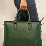 Charlotte Vegan Women Box Tote Bag Peacock M3