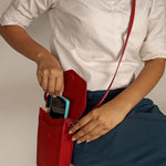 Walker Vegan Leather Mobile Sling Ruby Model 3