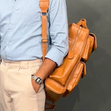 Backpack Vegan Leather Organizer Men
