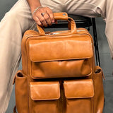 Backpack Vegan Leather Organizer Men