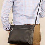 Arthur Men Vegan Leather Sling Bag Vanta Black M1