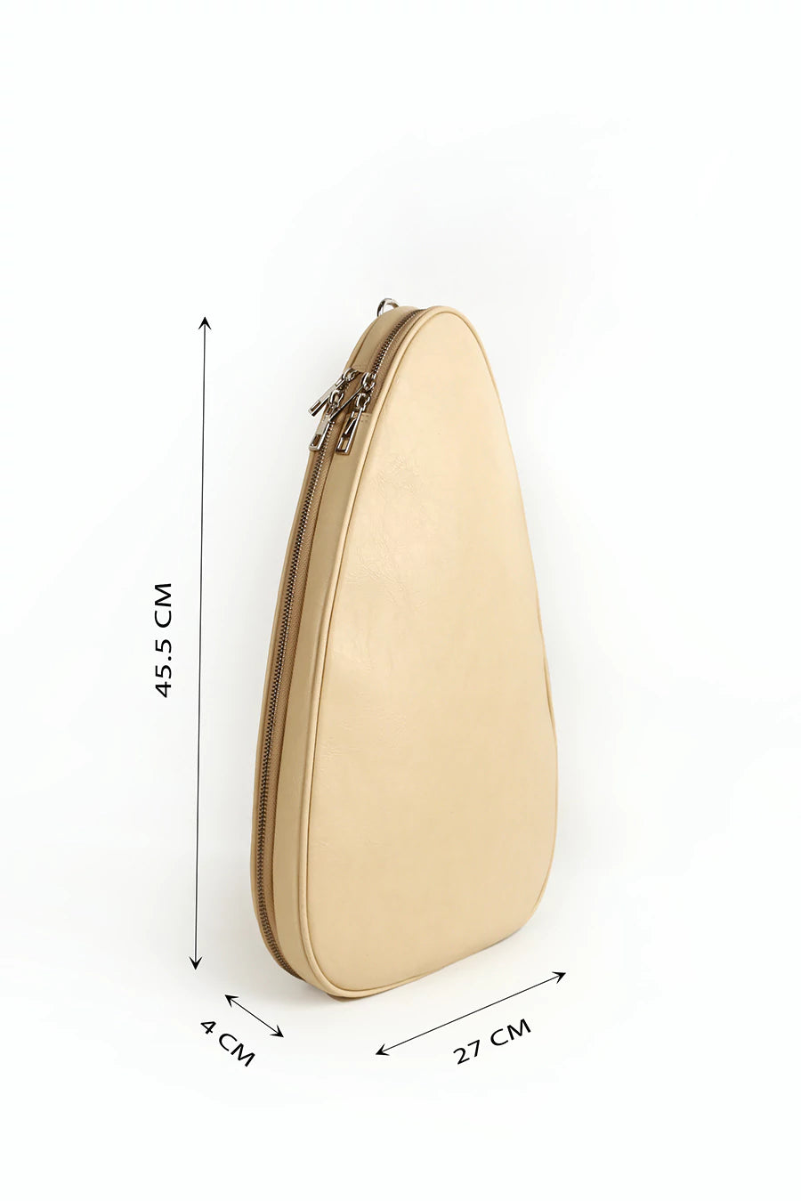 Lightweight, durable pickleball sling bag for game Cream Measurement