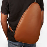 Lightweight, durable pickleball sling bag for game Tan Model 1