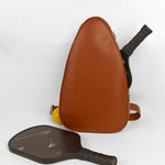 Lightweight, durable pickleball sling bag for game Tan Lifestyle 1