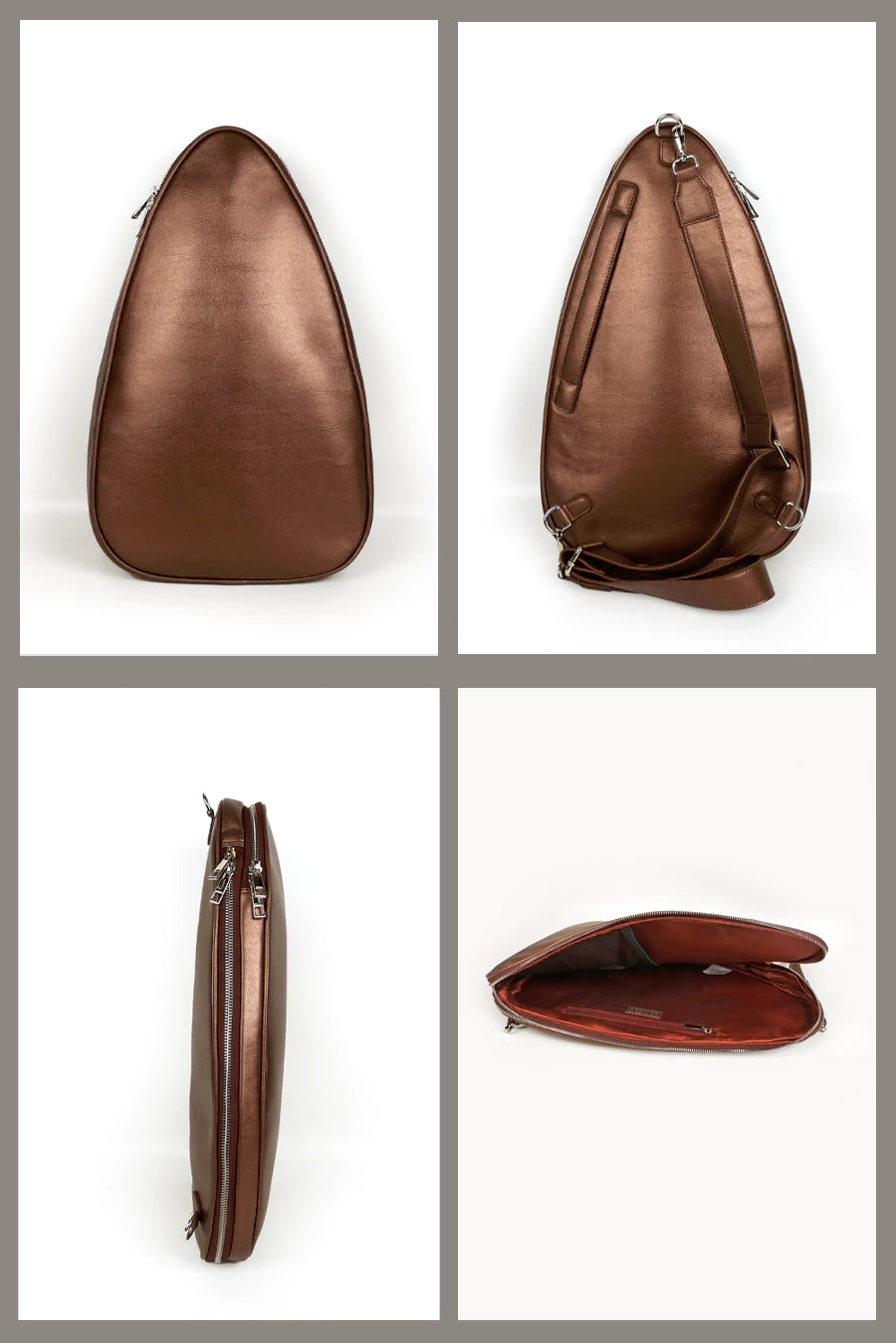 Lightweight, durable pickleball sling bag for game Mahogany Details