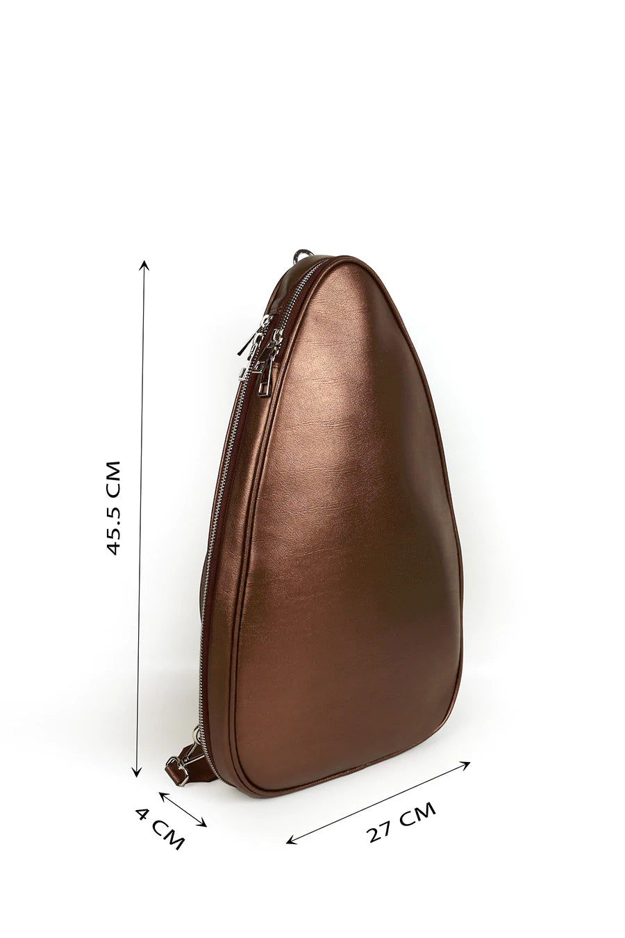 Lightweight, durable pickleball sling bag for game Mahogany Measurement