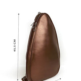Lightweight, durable pickleball sling bag for game Mahogany Measurement