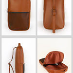 carry all your gaming gear in style in our cruelty free paddle bag tan detail