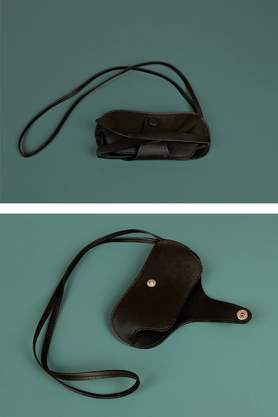 Jace Sling Sunglass Cover Vegan Vanta Black Lifestyle