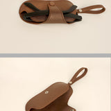 Jace Sling Sunglass Cover Vegan Metallic Dark Gold Lifestyle