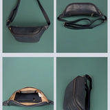 Kipp Vegan Fanny pack blue croco detail