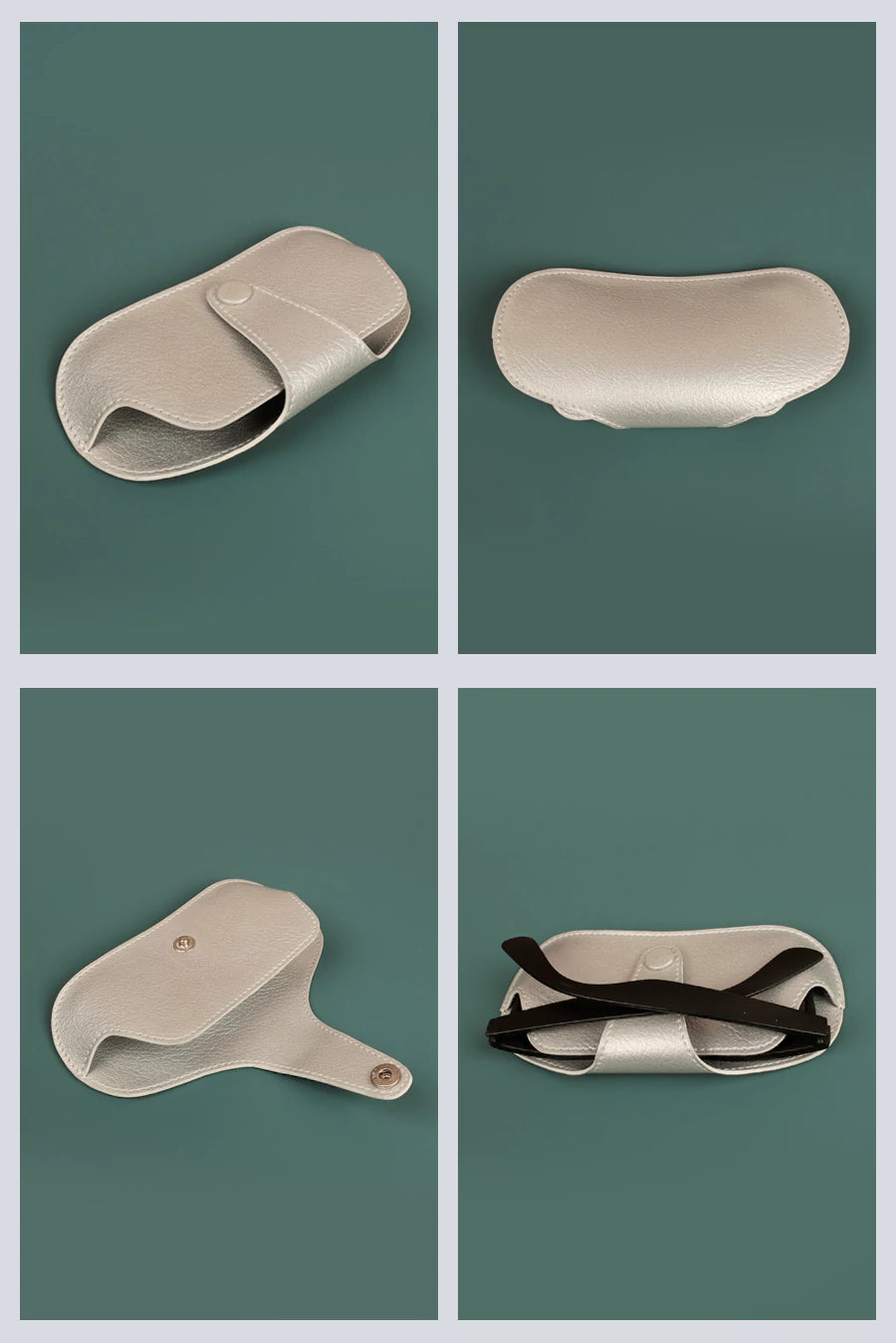 Jace Sunglass Cover Vegan Leather Metal Detail